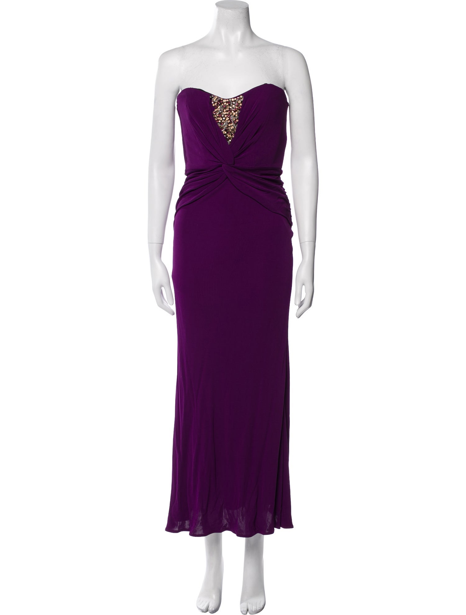 Badgley Mischka Strapless Long Dress
