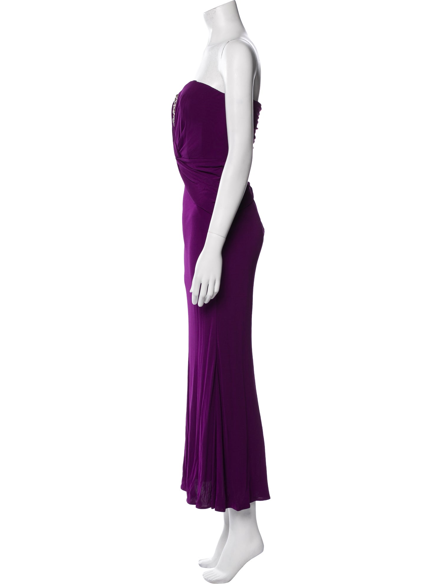 Badgley Mischka Strapless Long Dress
