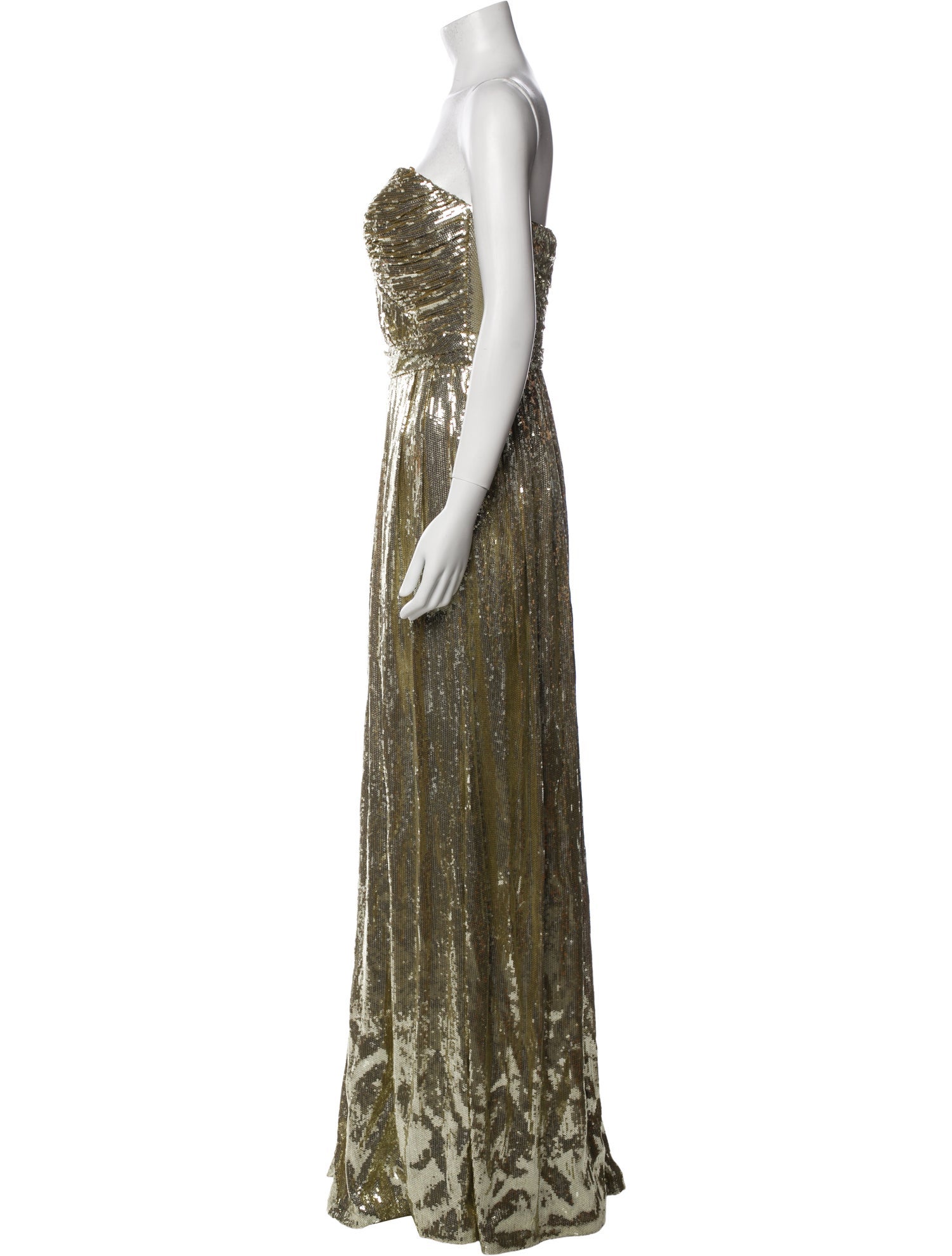 Badgley Mischka Silk Long Dress w/ Tags