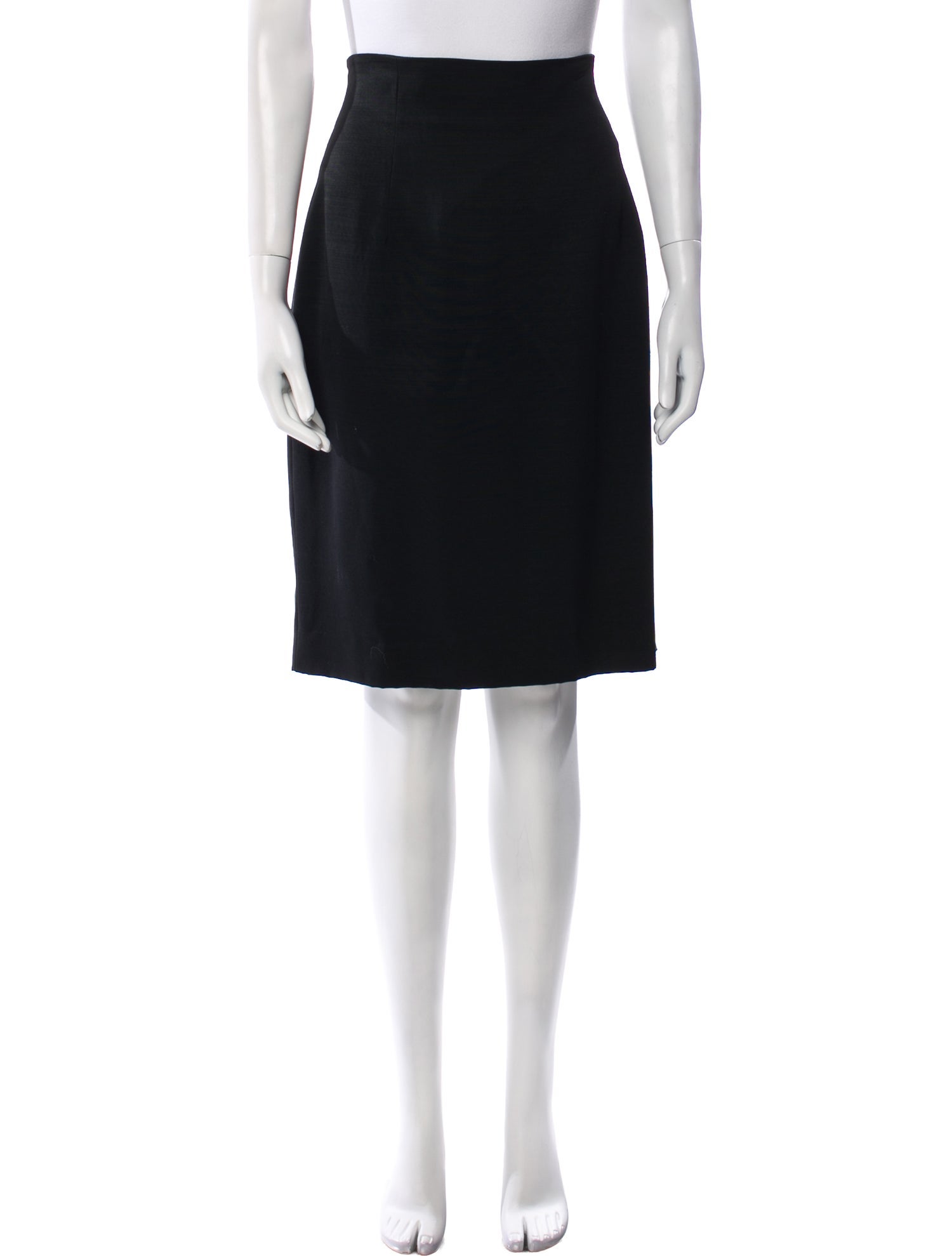 Badgley Mischka Pleated Accents Knee-Length Skirt