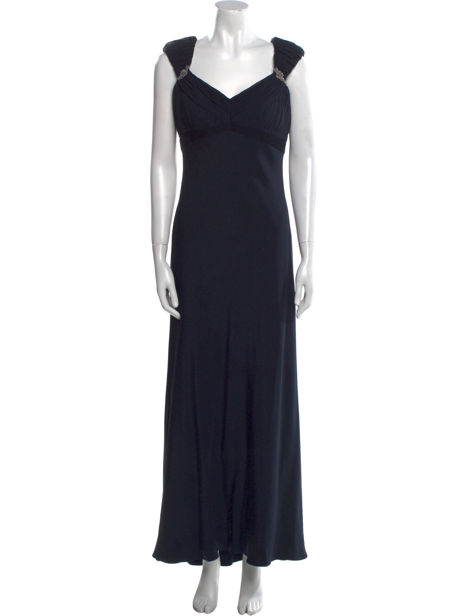 Badgley Mischka Silk Long Dress