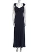 Badgley Mischka Silk Long Dress