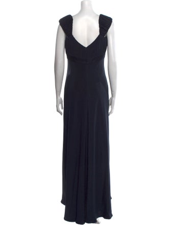 Badgley Mischka Silk Long Dress
