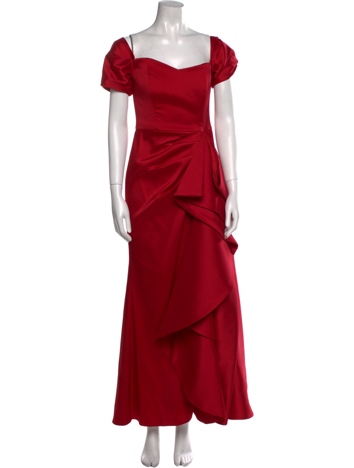 Badgley Mischka Square Neckline Long Dress