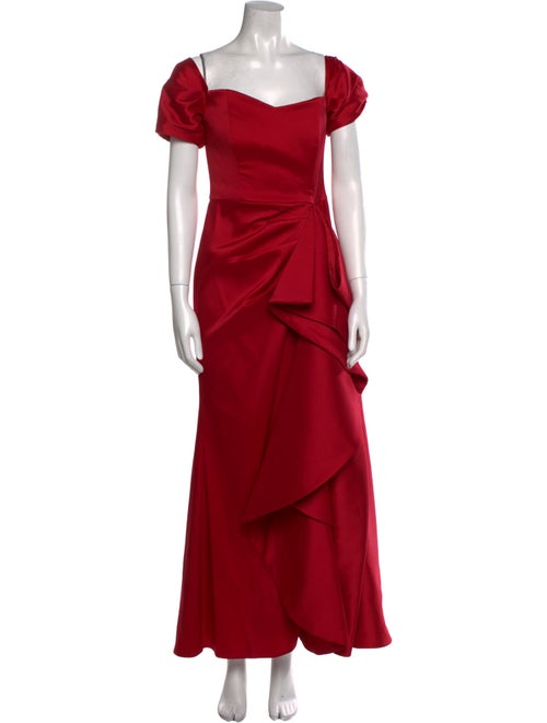 Badgley Mischka Square Neckline Long Dress
