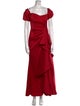 Badgley Mischka Square Neckline Long Dress