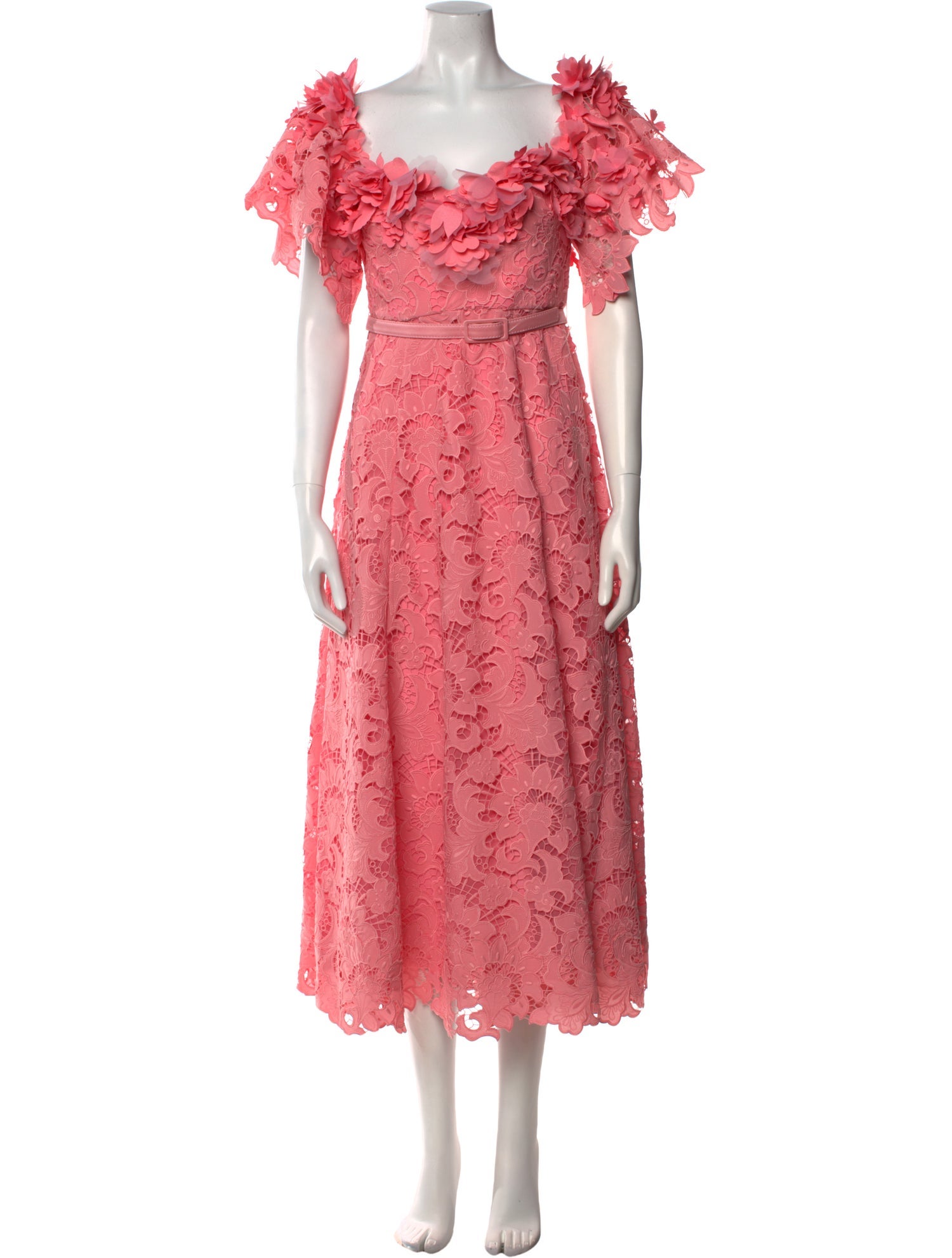 Badgley Mischka Lace Pattern Long Dress w/ Tags