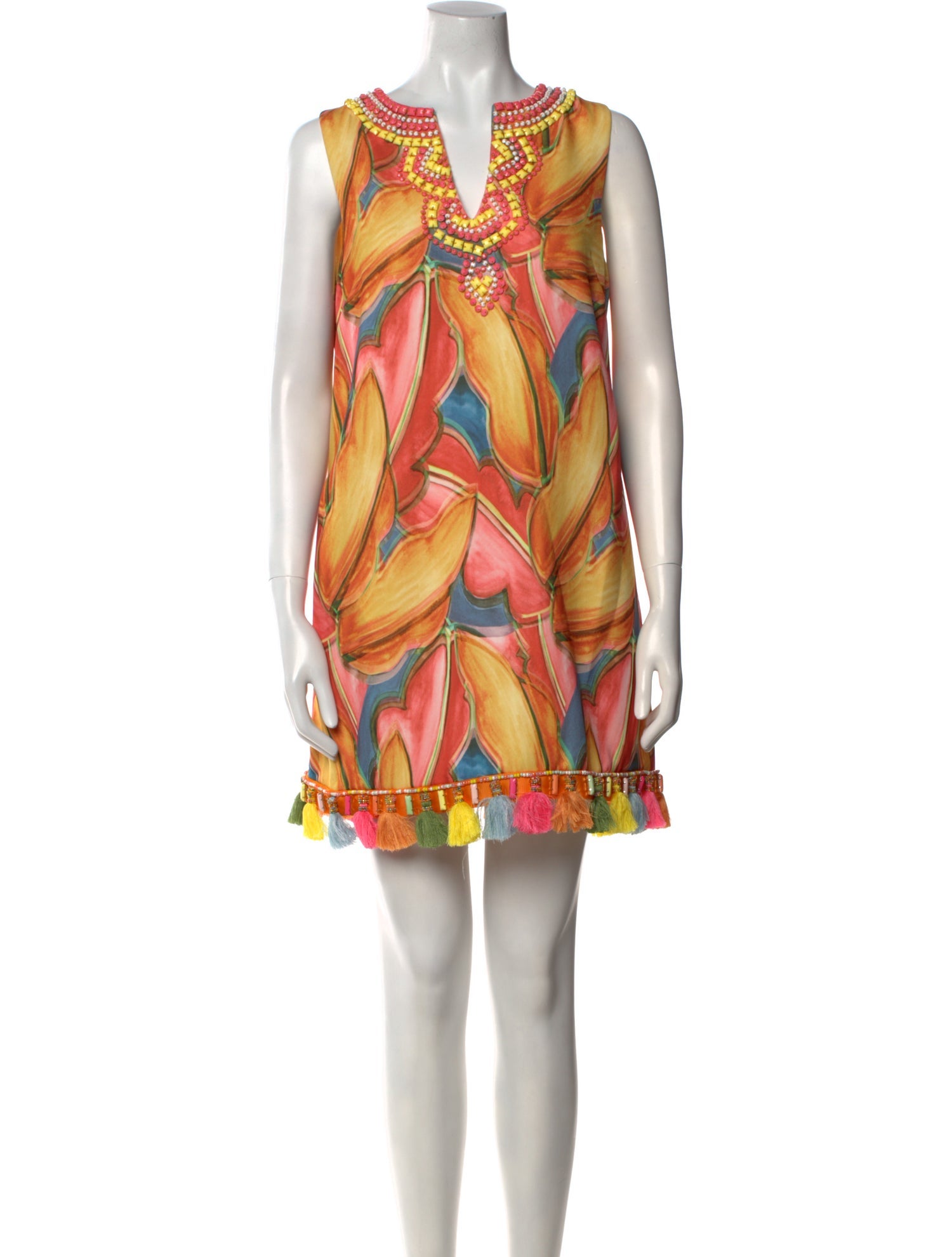 Badgley Mischka Printed Mini Dress w/ Tags