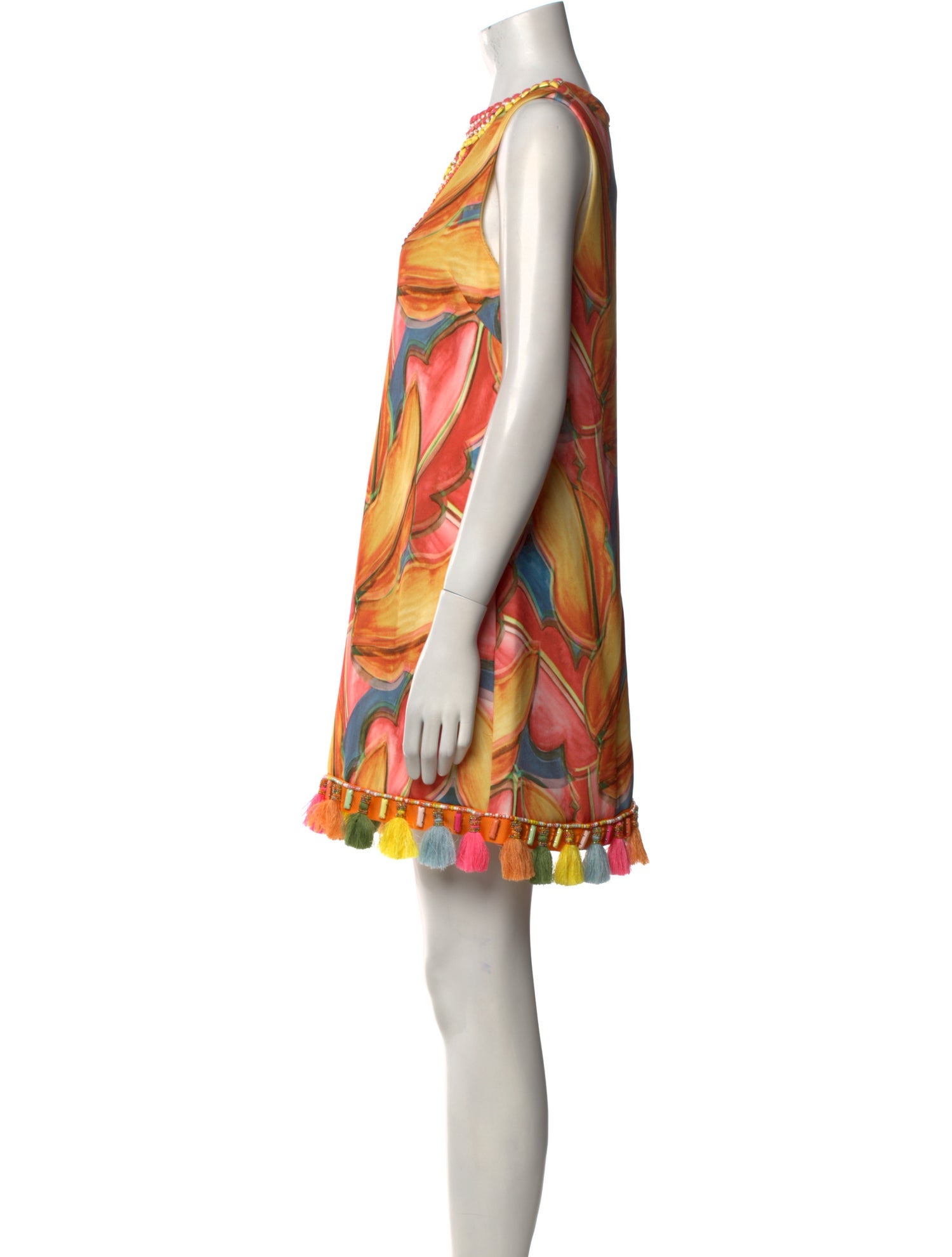 Badgley Mischka Printed Mini Dress w/ Tags