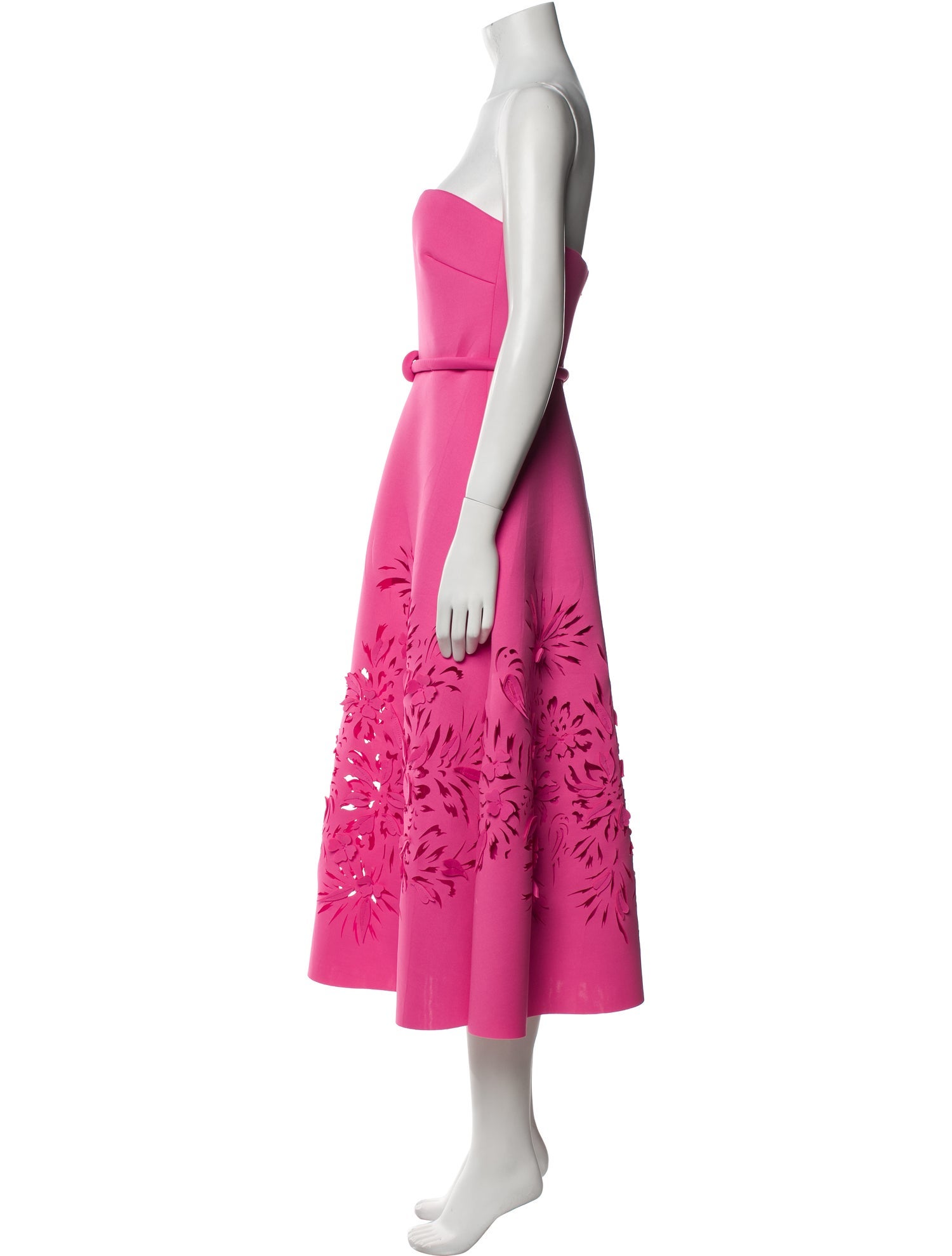 Badgley Mischka Strapless Knee-Length Dress w/ Tags