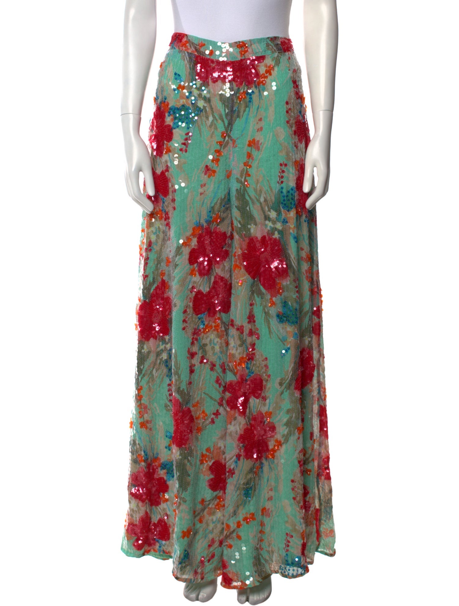 Badgley Mischka Printed Wide Leg Pants w/ Tags