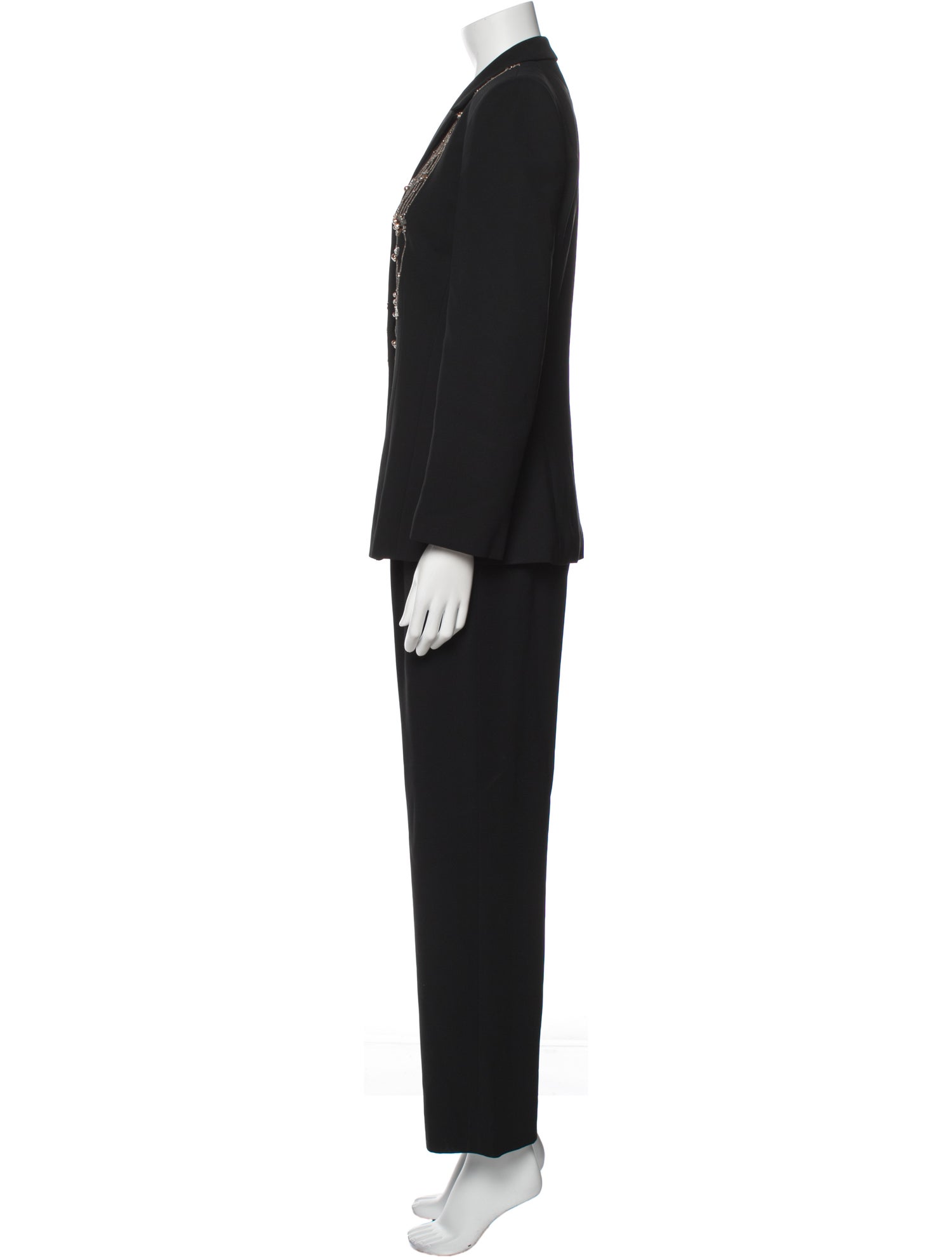 Badgley Mischka Beaded Accents Pantsuit
