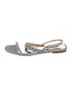 Badgley Mischka Glitter Printed Slingback Sandals