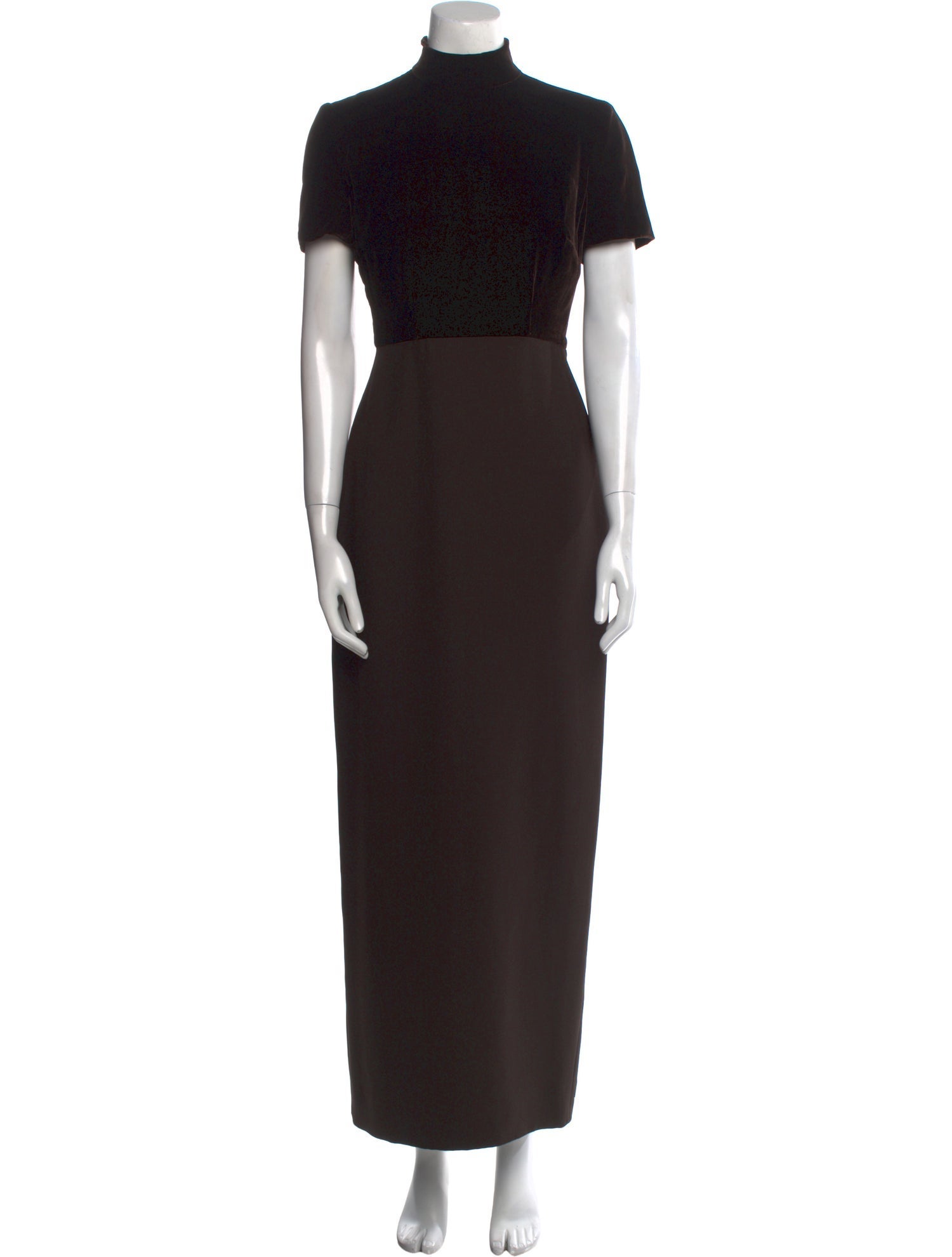 Badgley Mischka Turtleneck Long Dress