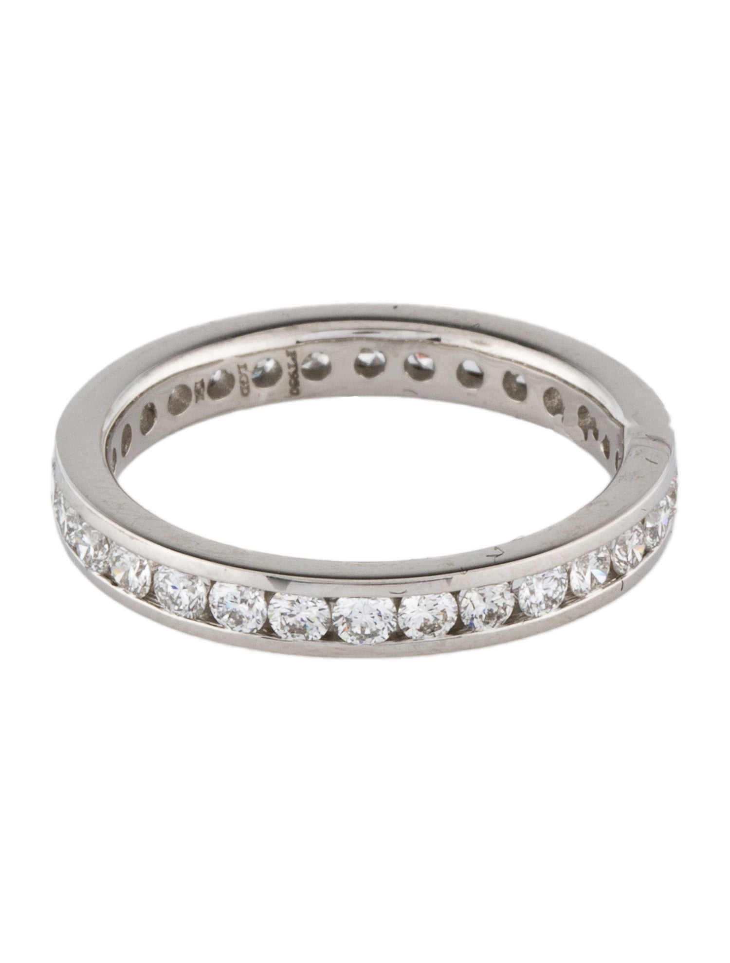Badgley Mischka Platinum 1.05ctw Lab-Grown Diamond Eternity Band
