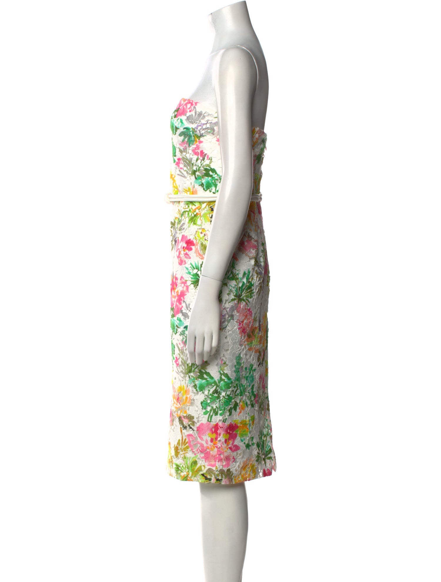 Badgley Mischka Floral Print Mini Dress