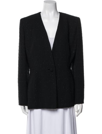 Badgley Mischka Tweed Pattern Evening Jacket