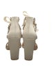 Badgley Mischka Satin Crystal Embellishments Sandals