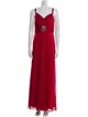 Badgley Mischka Silk Long Dress