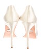 Badgley Mischka Satin Crystal Embellishments Sandals