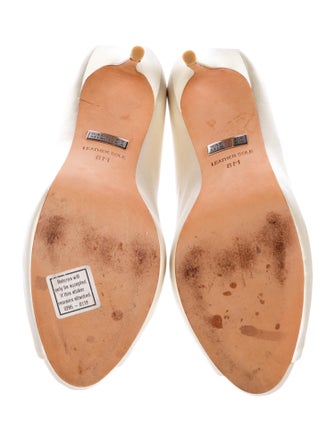 Badgley Mischka Satin Crystal Embellishments Sandals