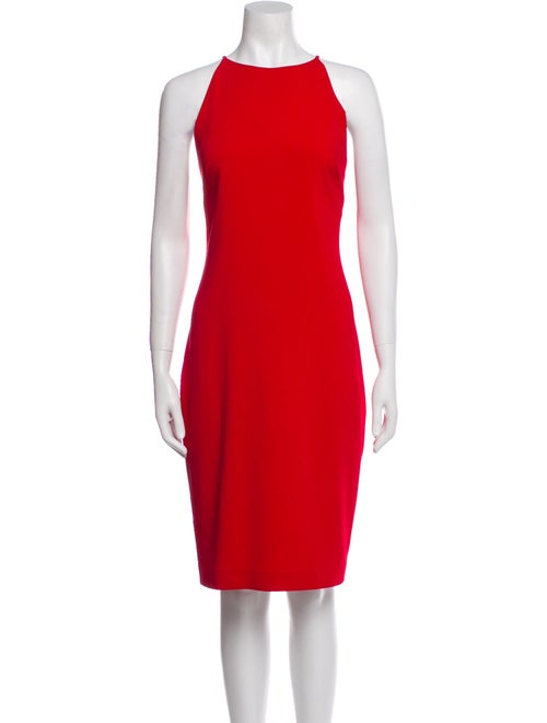 Badgley Mischka Crew Neck Knee-Length Dress