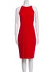 Badgley Mischka Crew Neck Knee-Length Dress