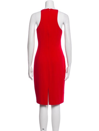Badgley Mischka Crew Neck Knee-Length Dress