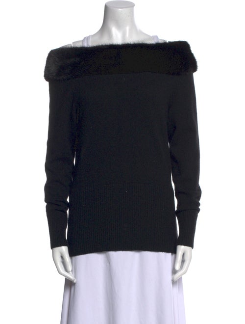 Badgley Mischka Wool Off-The-Shoulder Sweater