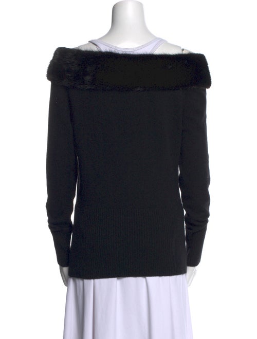 Badgley Mischka Wool Off-The-Shoulder Sweater