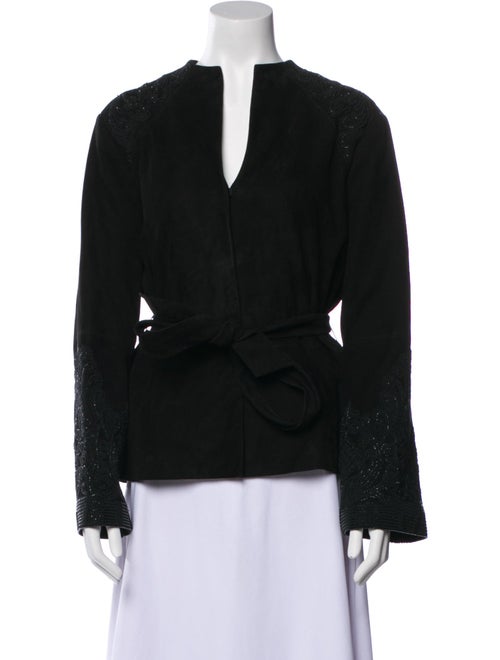 Badgley Mischka Leather Evening Jacket