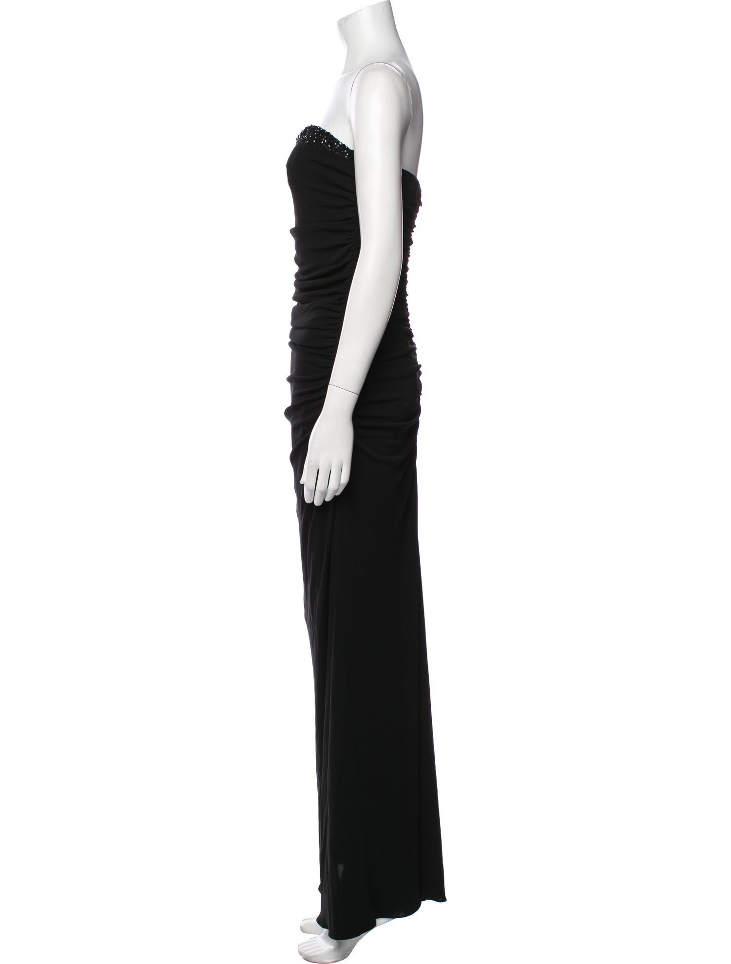 Badgley Mischka Strapless Long Dress