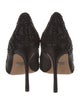 Badgley Mischka Satin Crystal Embellishments Pumps