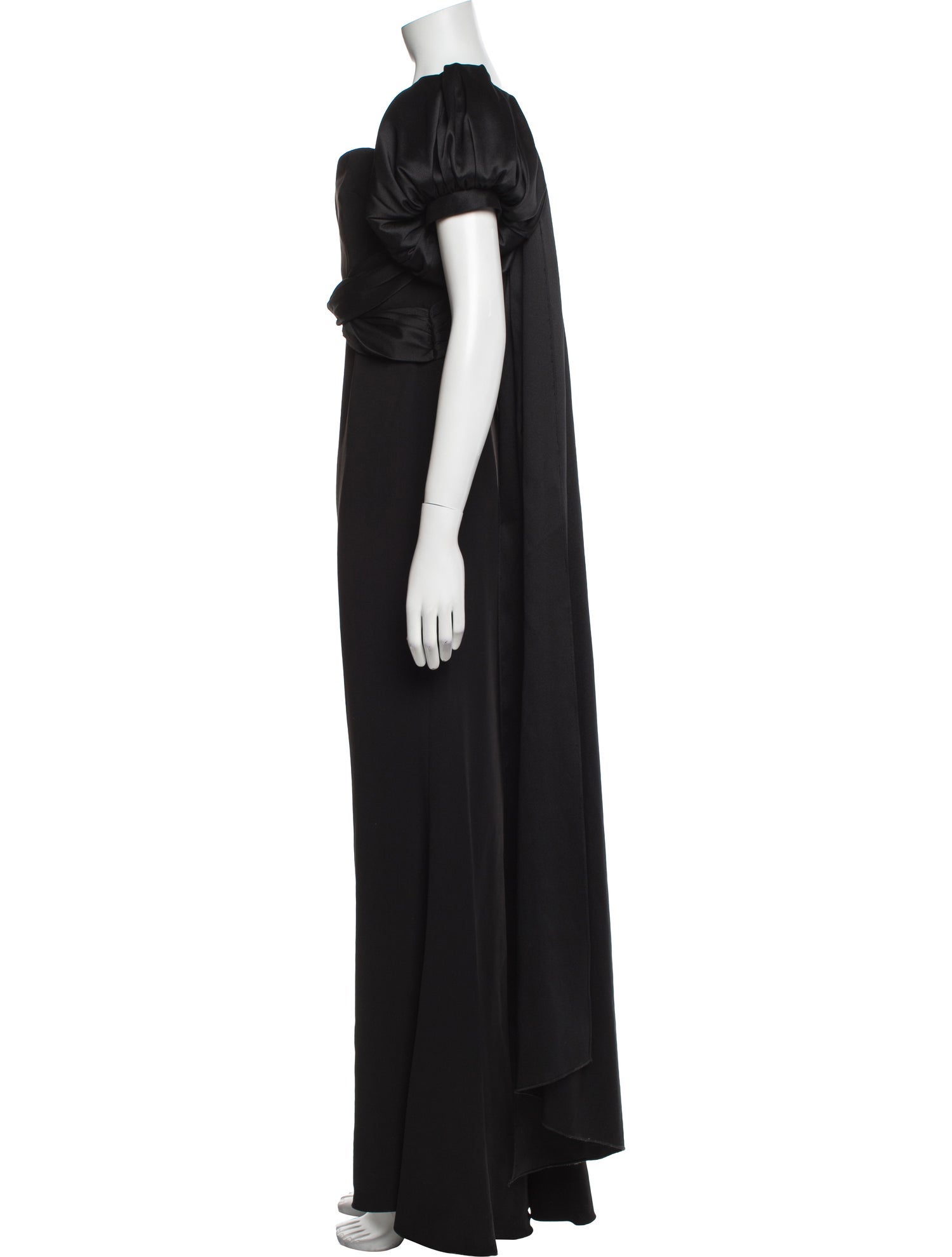 Badgley Mischka Square Neckline Long Dress