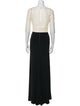 Badgley Mischka Lace Pattern Long Dress