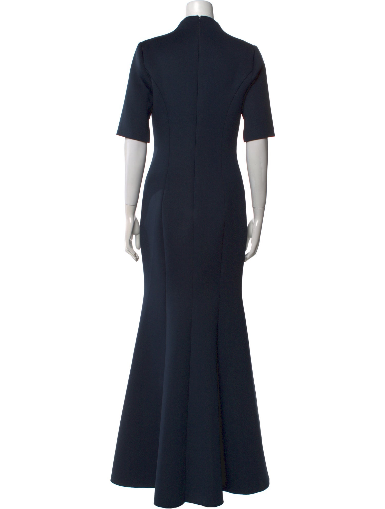 Badgley Mischka V-Neck Long Dress