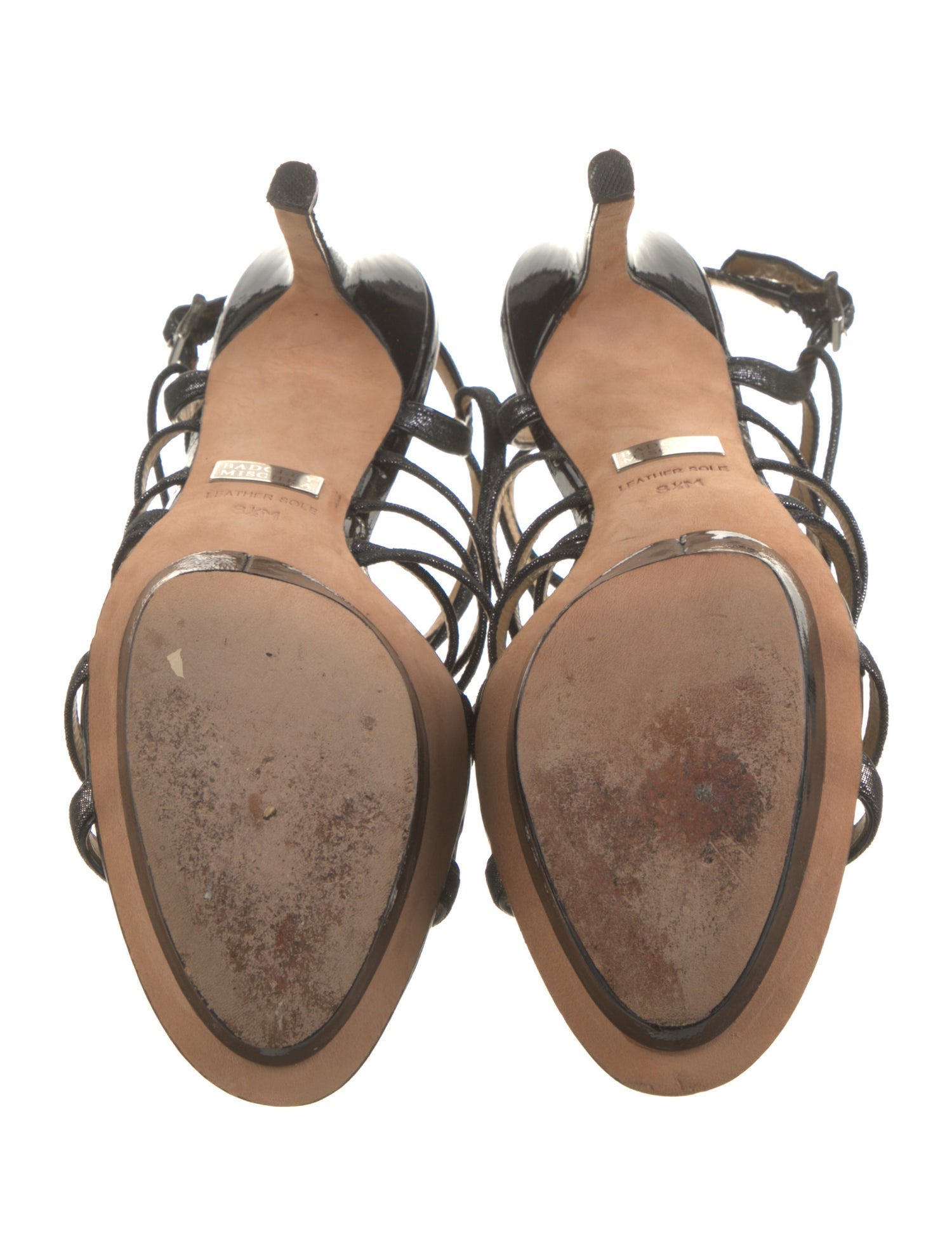 Badgley Mischka Glitter Sandals