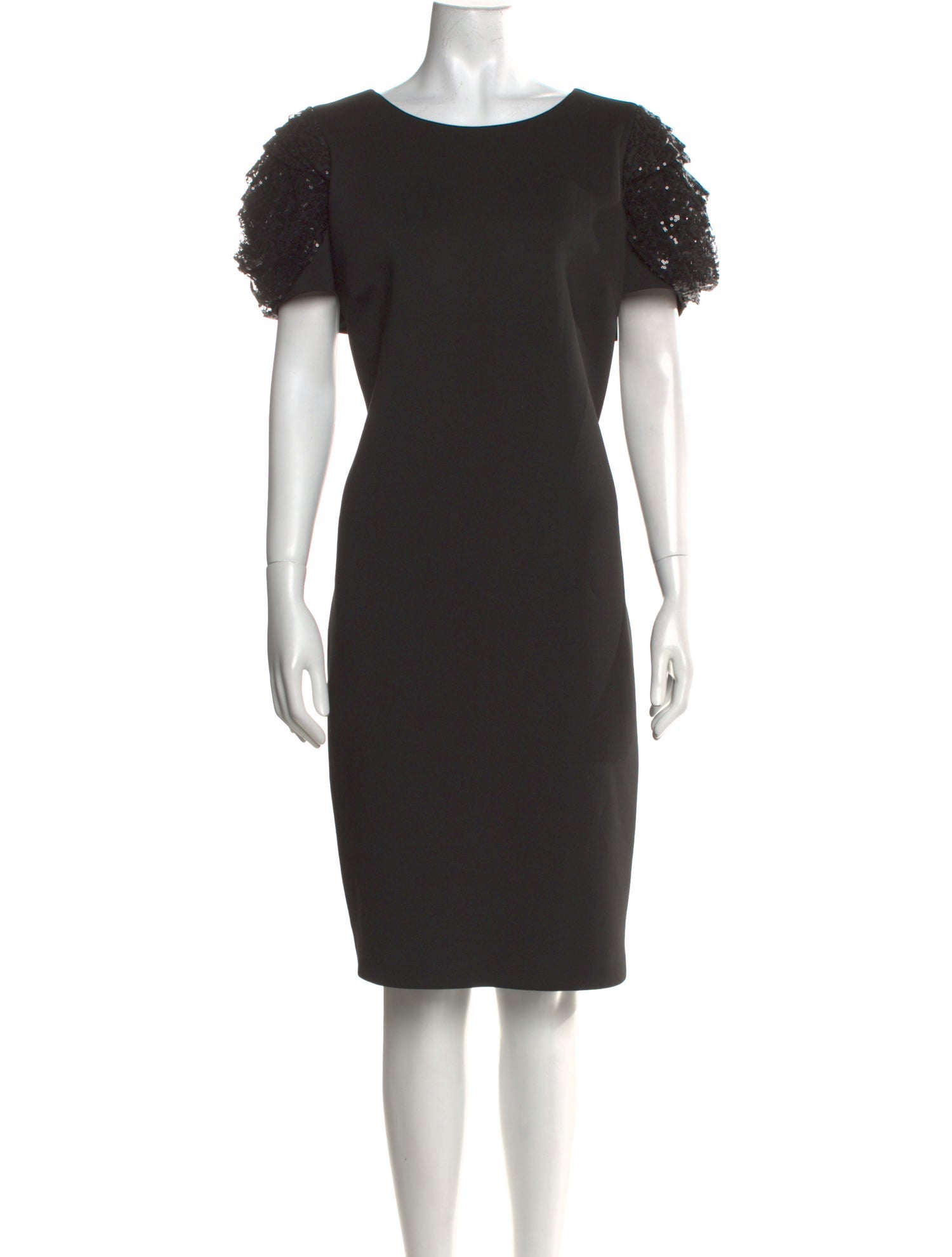 Badgley Mischka Scoop Neck Knee-Length Dress w/ Tags