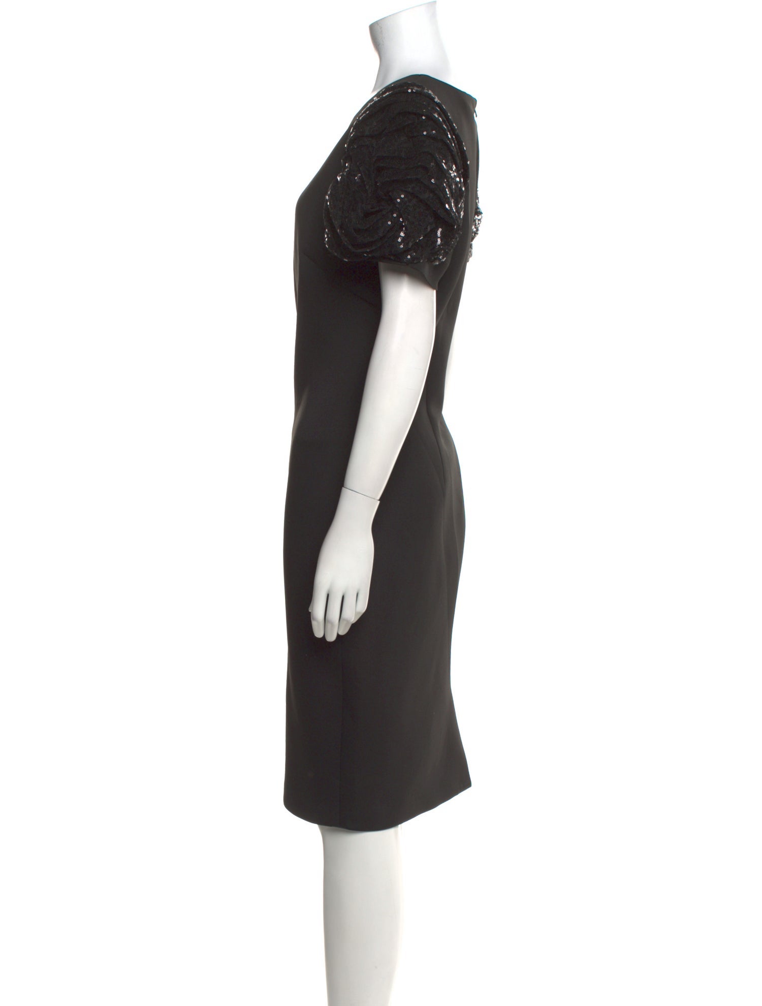 Badgley Mischka Scoop Neck Knee-Length Dress w/ Tags