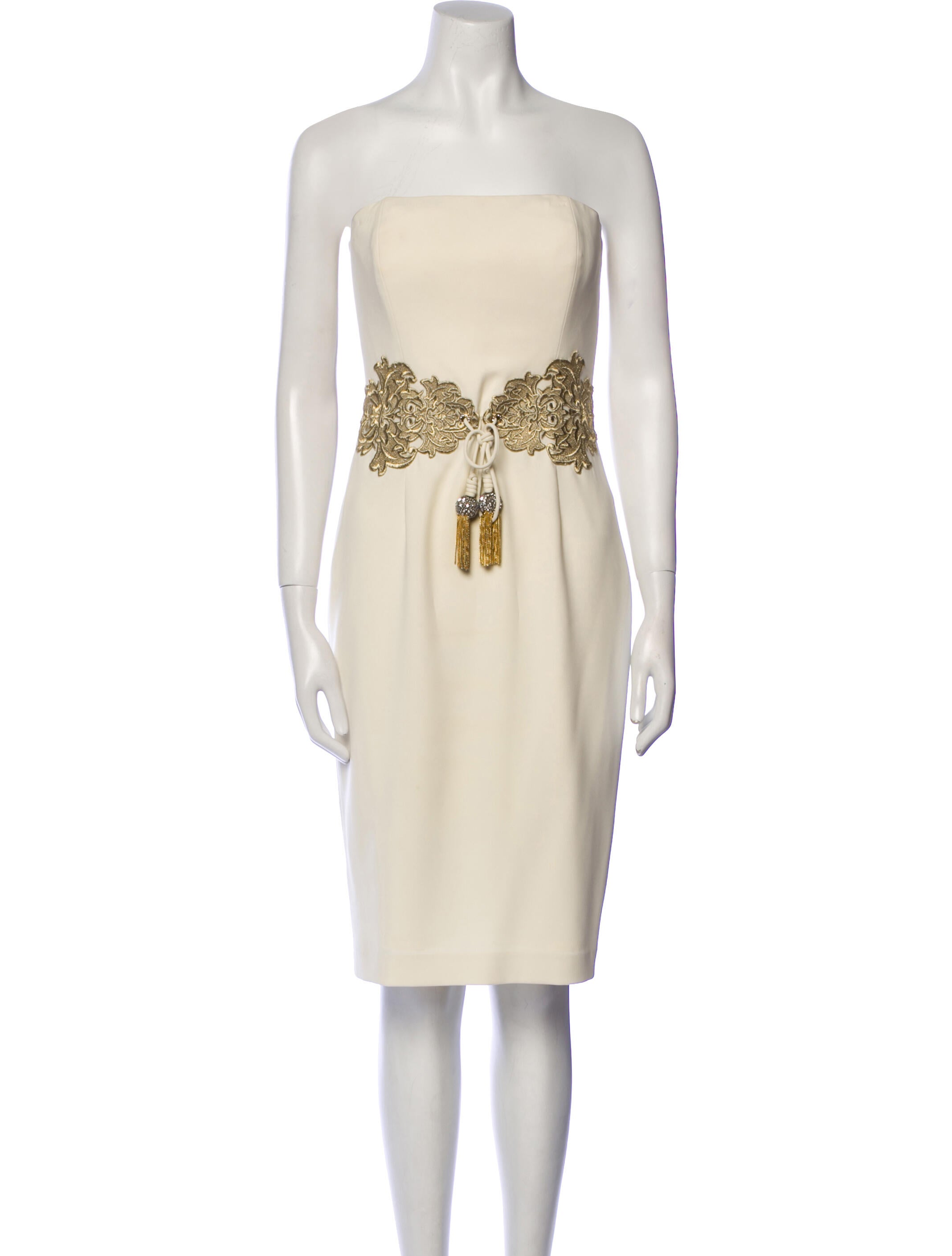 Badgley Mischka Strapless Mini Dress