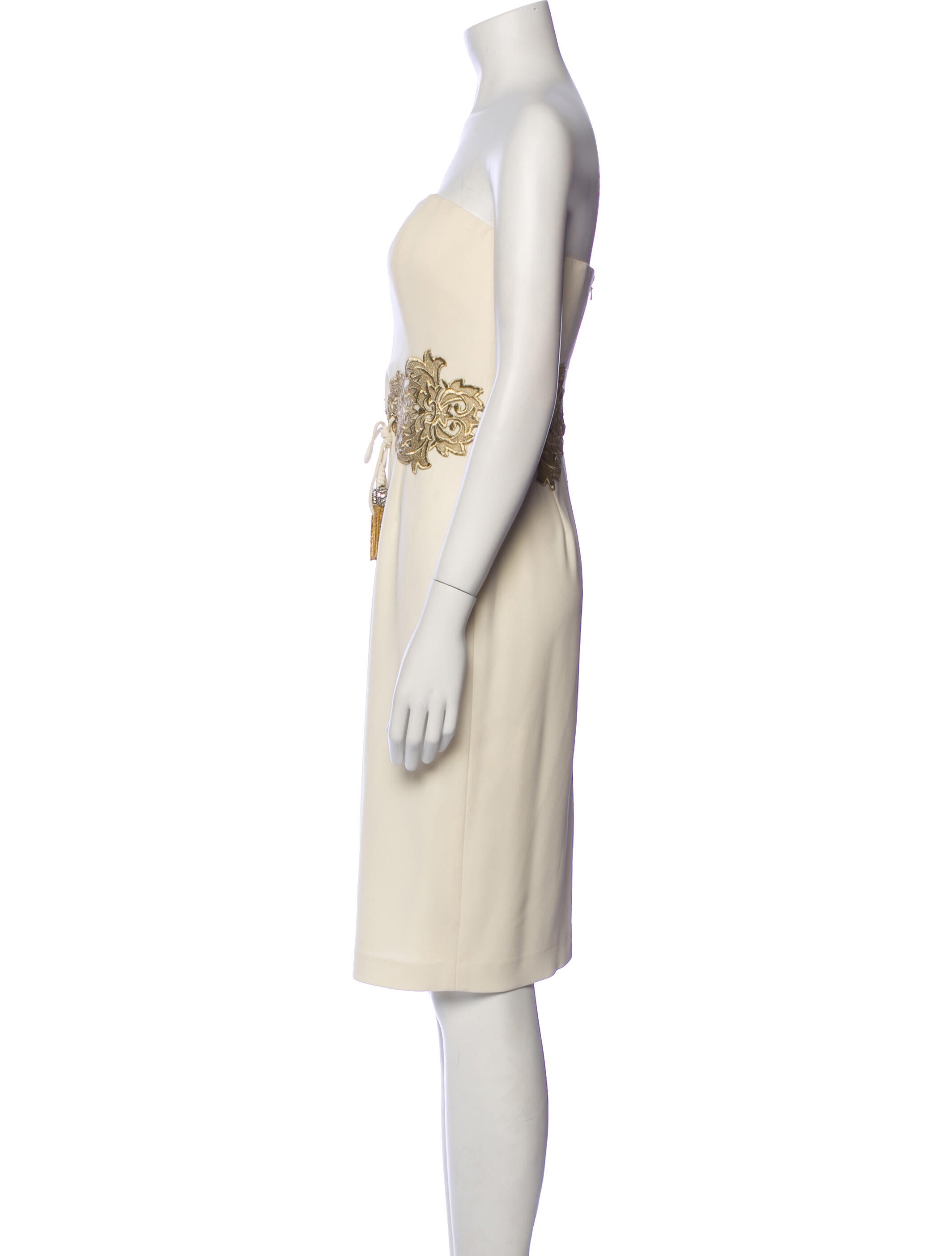 Badgley Mischka Strapless Mini Dress