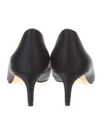 Badgley Mischka Satin Crystal Embellishments Slingback Sandals