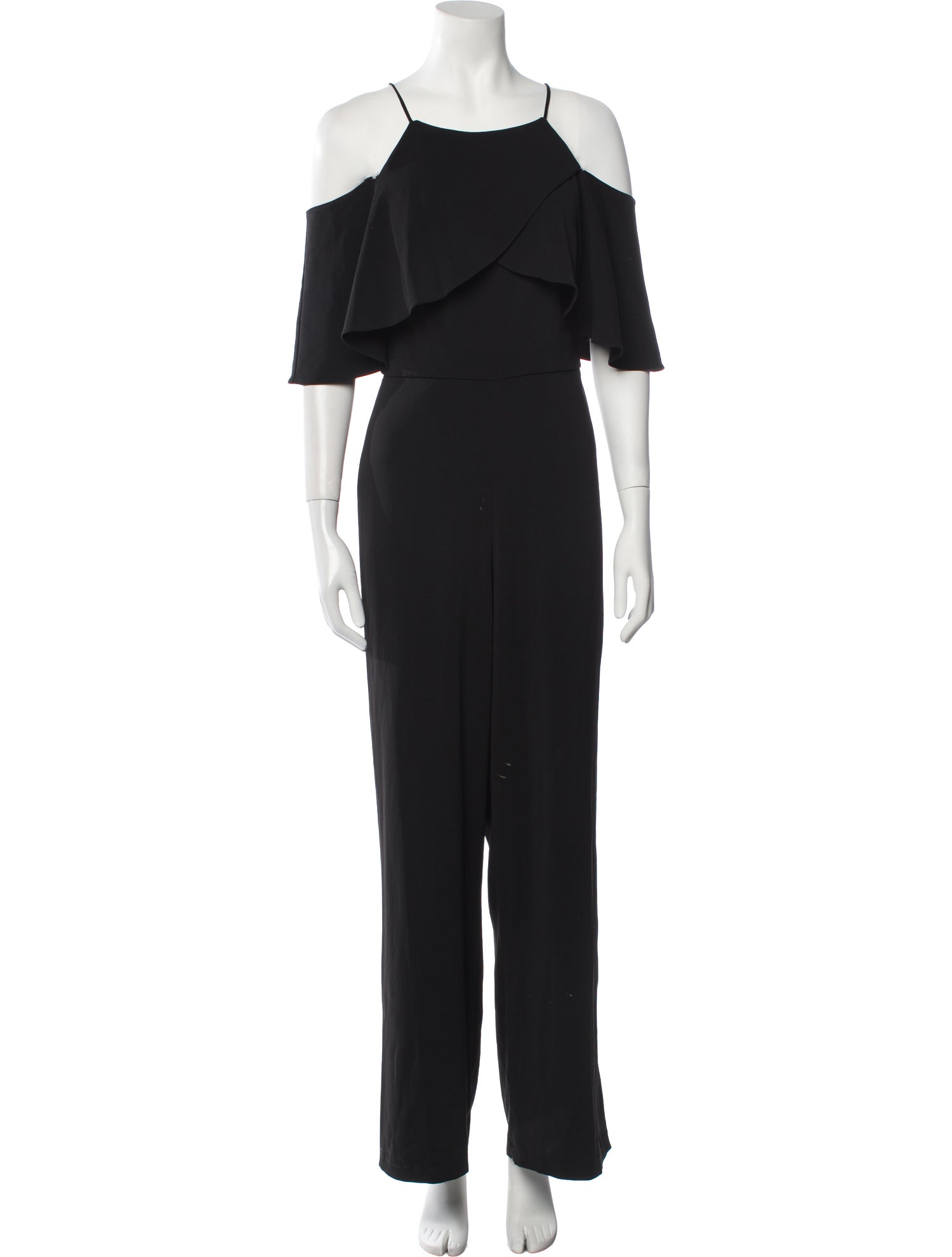 Badgley Mischka Off-The-Shoulder Jumpsuit