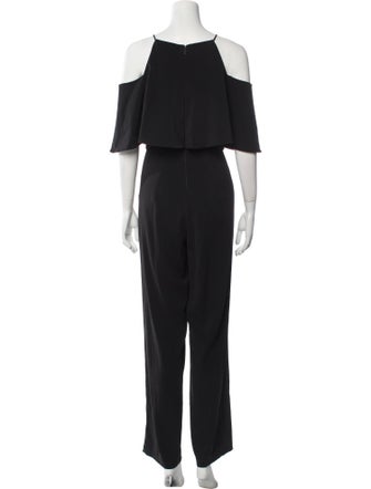 Badgley Mischka Off-The-Shoulder Jumpsuit