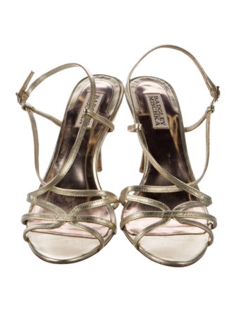 Badgley Mischka Leather Slingback Sandals