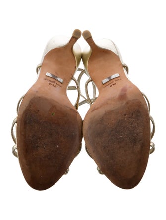 Badgley Mischka Leather Slingback Sandals