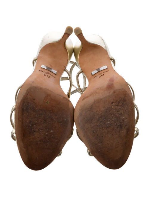 Badgley Mischka Leather Slingback Sandals