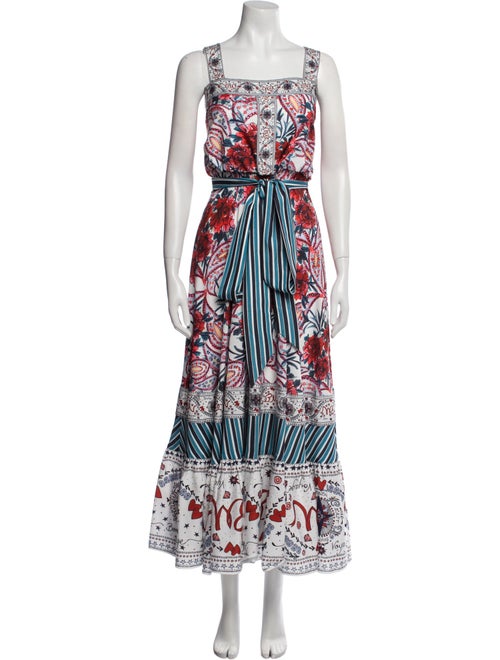 Badgley Mischka Printed Long Dress