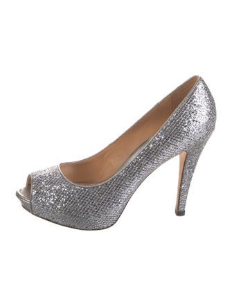 Badgley Mischka Glitter Glitter Accents Pumps