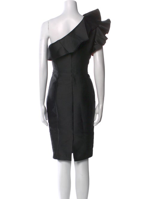 Badgley Mischka One-Shoulder Midi Length Dress